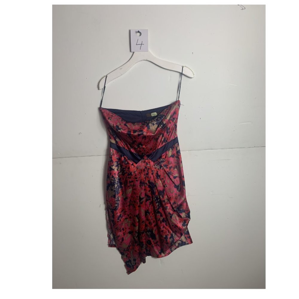 Anthropologie Eva Franco Fuchsia Cocktail Strapless Mini Dress